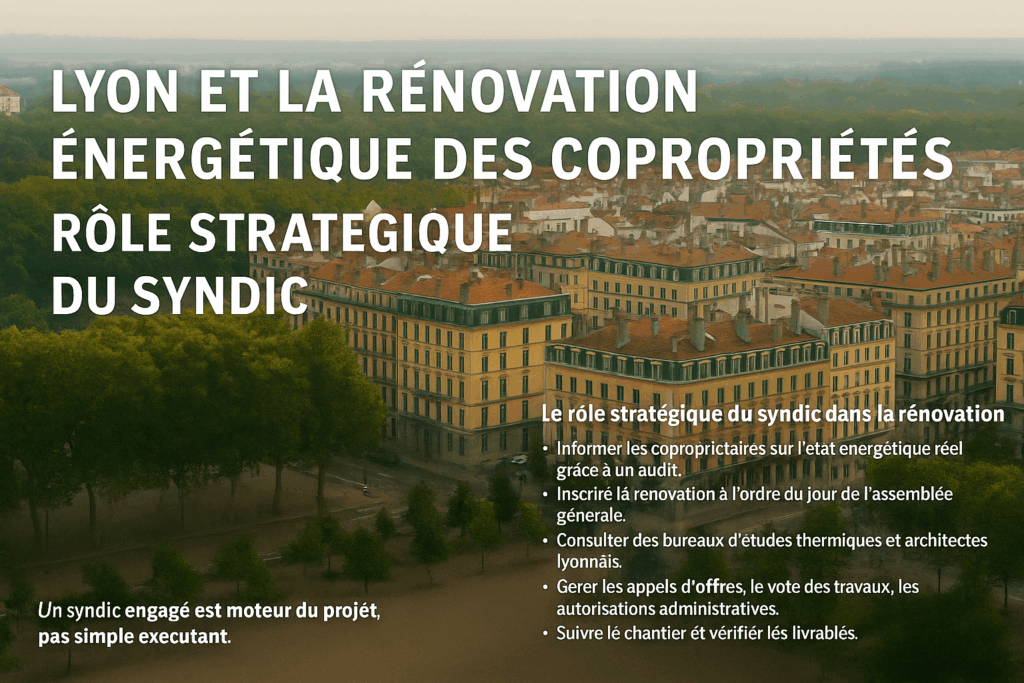 Découvrez comment un syndic engagé comme l’Agence des Lices pilote la rénovation énergétique des copropriétés à Lyon, de l’audit aux aides.